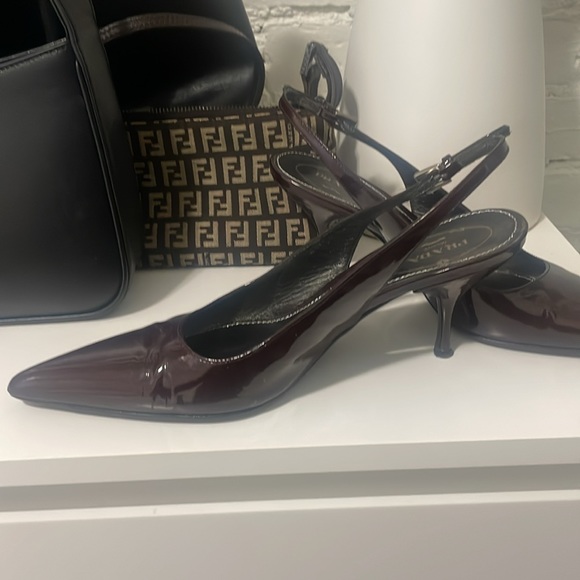 Prada cherry red maroon kitten heel - Picture 3 of 4